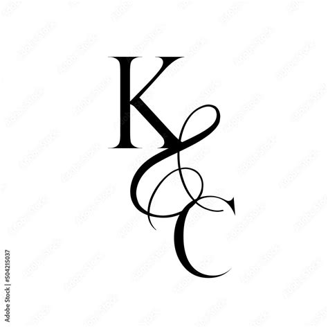 ck, kc, monogram logo. Calligraphic signature icon. Wedding Logo Monogram. modern monogram ...