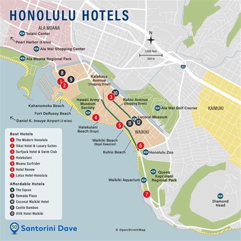 HONOLULU HOTEL MAP - Best Areas, Neighborhoods, & Places to Stay