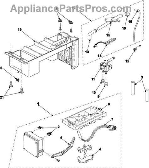 Samsung Ice Maker Parts Diagram