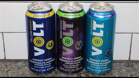 VOLT Energy Drink: Guarana, Berries & Blueberry Review - YouTube