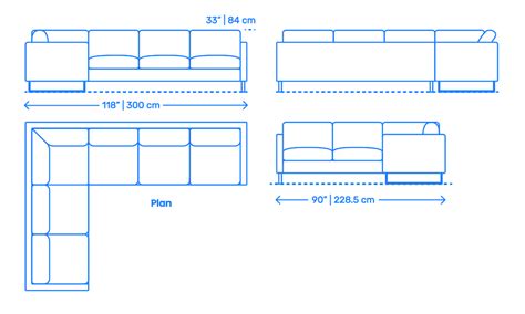 Burrow Nomad Sofa Dimensions & Drawings | Dimensions.com