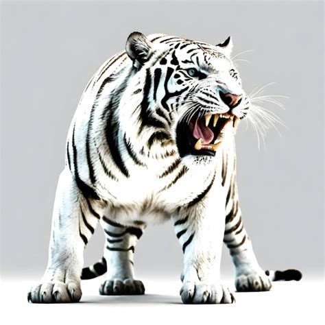 Premium Photo | Tiger lion macan singa putih wild buas albino