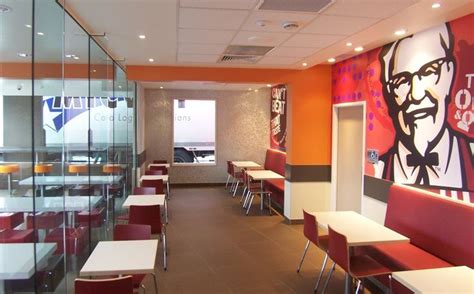 Restaurants Beautiful Fast Food Restaurants Kfc Interior Design Fast Food Restaurant Design Idea ...