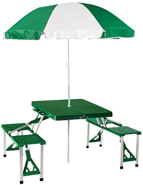 Folding Picnic Table with Umbrella | Bass Pro Shops | Portable picnic table, Folding picnic ...