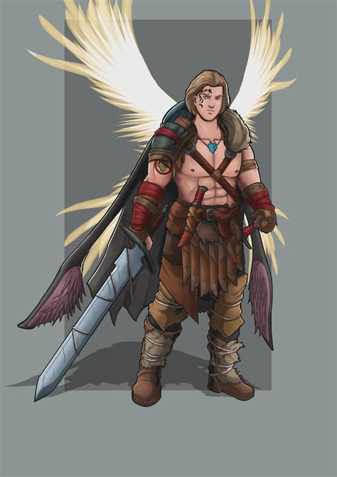 Aasimar Paladin Barbarian by SilkyNoire on DeviantArt