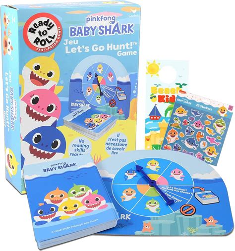 Amazon.com: Pinkfong Baby Shark Baby Shark Let's Go Hunt Game Bundle ~ Baby Shark Board Game No ...