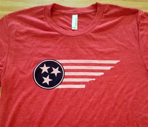 Tennessee state and Tri star design, flag style – Circa Wear