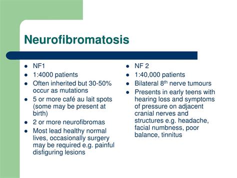 PPT - Neurofibromatosis PowerPoint Presentation - ID:771289