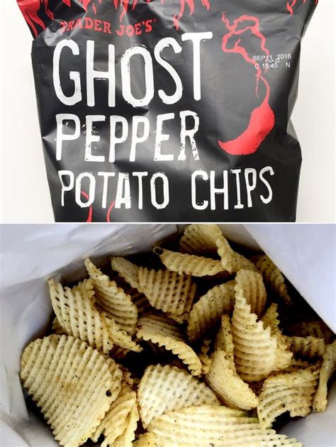 Ghost Pepper Potato Chips ($2) | Potato chips, Stuffed peppers, Trader joes