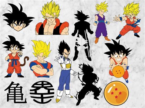 Dragon Ball Svg files for cricut Dragon ball Z svg Manga Svg Super ...