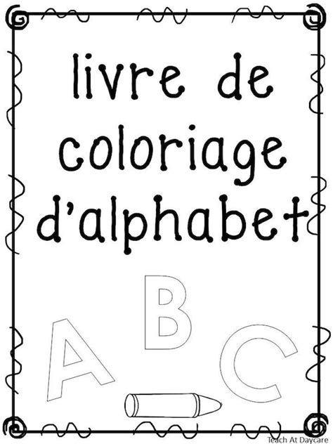 Alphabet French Printable Coloriage