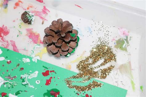 Pinecone Painting for Kids - The Keeper of the Memories