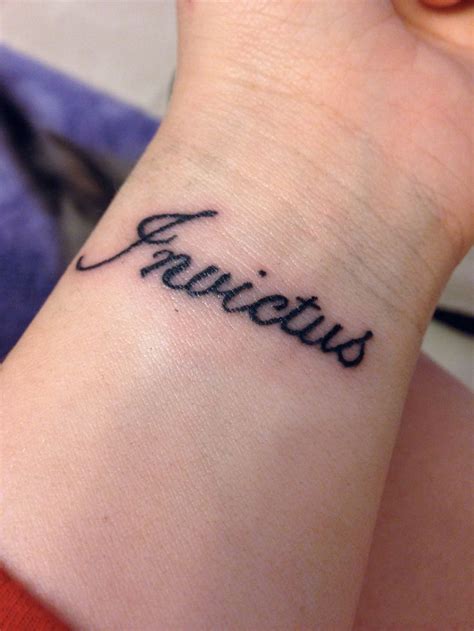 invictus tattoo - Cerca con Google | Simple tattoos for women, Tattoos ...