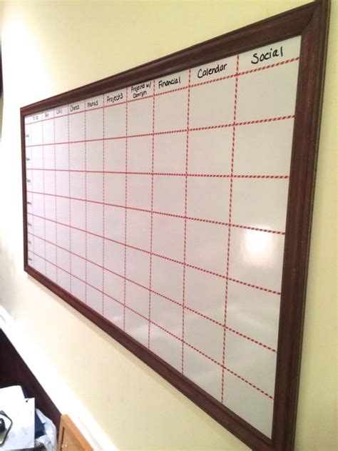 How to Make a Big DIY Whiteboard to Get Organized