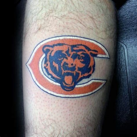 50 Chicago Bears Tattoos For Men - NFL Football Ink Ideas