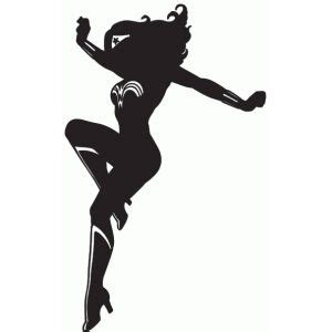 Wonder Woman Silhouette Vector at Vectorified.com | Collection of ...