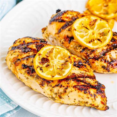 Grilled Italian Lemon Garlic Chicken - The Country Cook