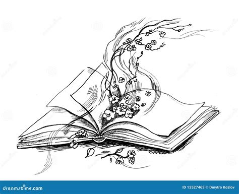 Magic book stock illustration. Illustration of blooming - 13527463