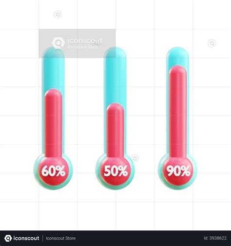 Premium Segmented Bar Graph 3D Illustration download in PNG, OBJ or ...