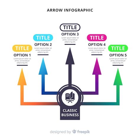 Free Vector | Arrow infographic