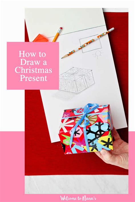 How to Draw a Christmas Present - Welcome To Nana's | Holiday art ...