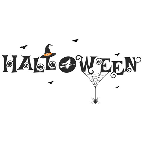 Halloween Spider Web Vector PNG Images, Happy Halloween Text Hand Drawn With Spider Web And ...