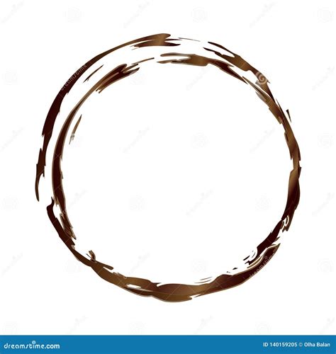 Coffee Stain Vector Design stock vector. Illustration of phrase - 140159205