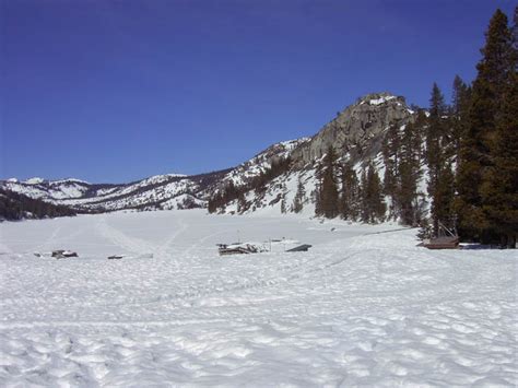 Lower Echo Lake in Winter - About Lake Tahoe