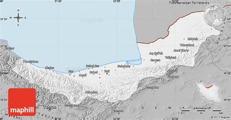 Gray Map of Mazandaran