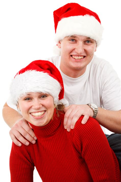 Smiling Santa Couple Free Stock Photo - Public Domain Pictures