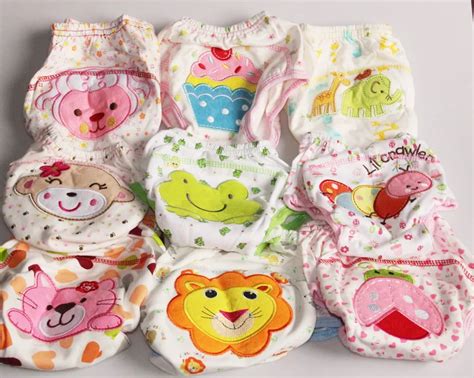 new 1 Pcs Baby Boys Girls Washable Diapers Cute Cloth new Reusable Diapers Nappies Cotton ...