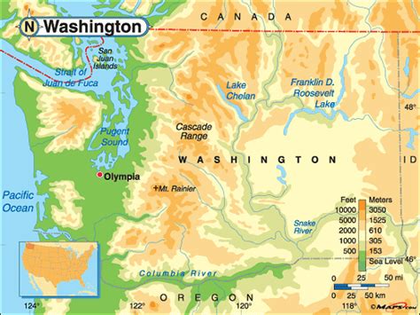 Washington Base and Elevation Maps