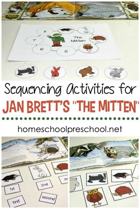 Free Jan Brett's The Mitten Story Sequence Activities