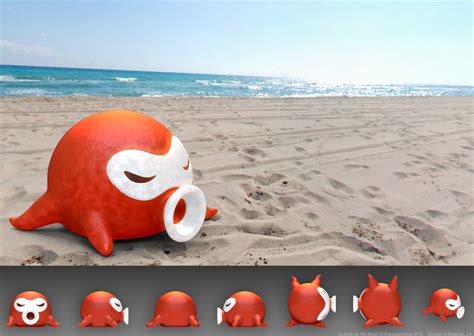 Octorok on the Beach by UnexpectedToy on DeviantArt