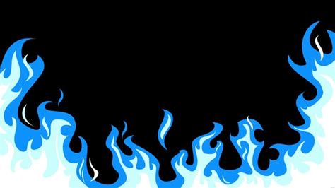 Blue Fire Background