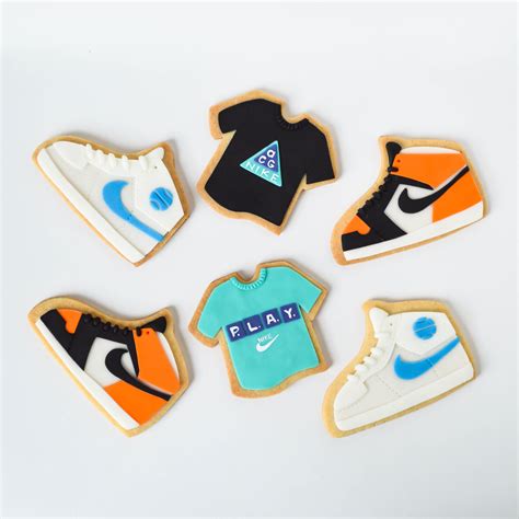 vintage nike themed custom decorated cookies | Birthday cookies, Sugar cookies decorated ...