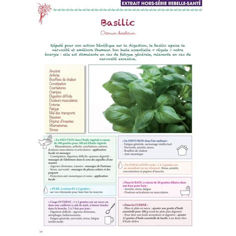 BASILIC TROPICAL | Huiles essentielles, Basilic, Huile