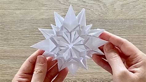 Origami Snowflake / Paper Snowflake ️ - YouTube