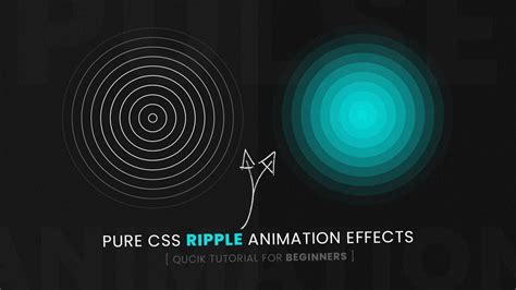 Quick CSS Ripple Animation effects Tutorial For Beginners - YouTube