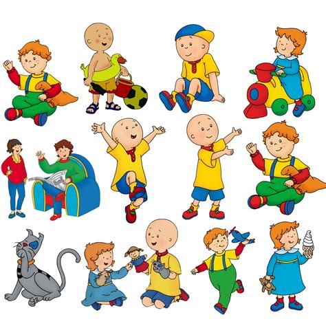 Caillou Png Bundle Caillou Clipart Set Caillou and Rosie - Etsy