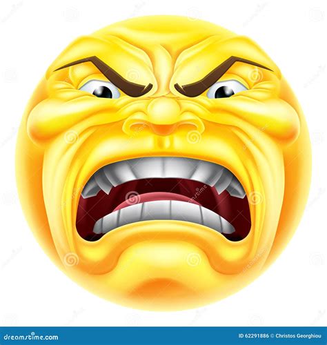 Angry Man And Emoji Symbol Vector Isolated. Person In Anger Royalty-Free Stock Image ...