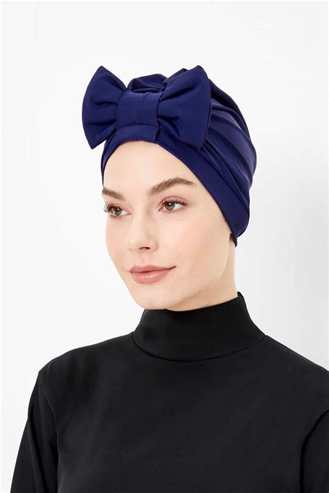 Women’s Reversible Navy Blue Swim Bonnet - ModesTune