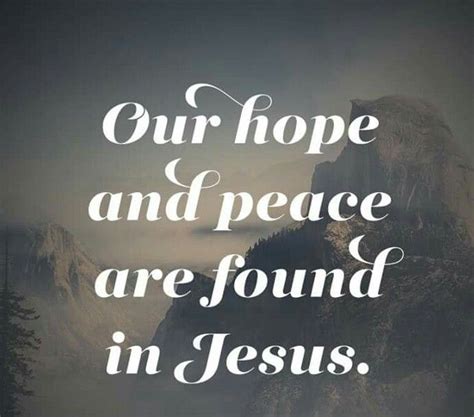 Our hope and peace are found in Jesus! | Daily devotional, Knowing god ...