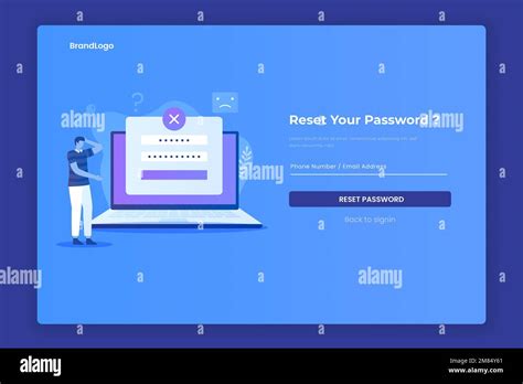 Reset password illustration concept. Illustrations for websites, landing pages, mobile apps ...