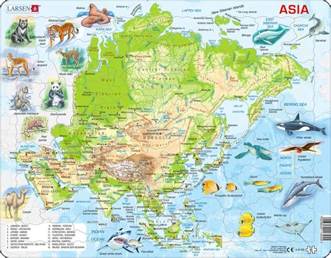 A30 - Asia Topographic Map :: Maps of the world and regions :: Puzzles ...