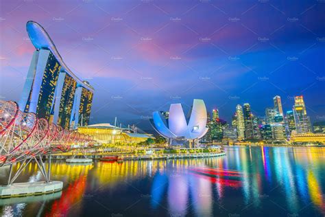 Singapore downtown skyline featuring singapore, skyline, and night ...