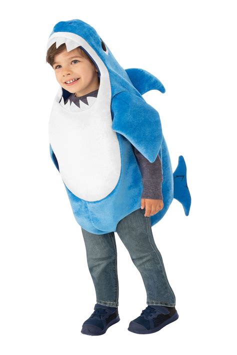 Boys Rubies Baby Shark Daddy Shark Costume - Blue in 2020 | Shark costumes, Halloween costumes ...