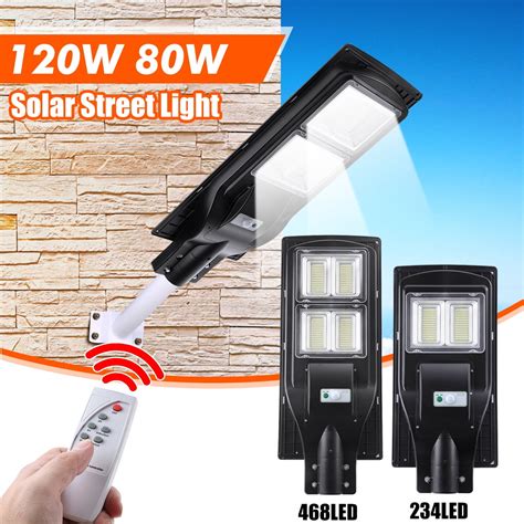 240/480W LED Solar Lights Area Lighting Security Wall Lamp with Motion ...