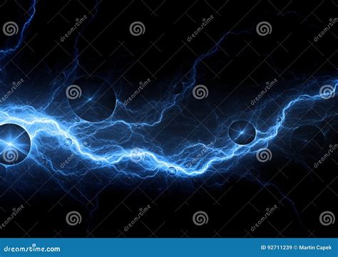 Blue lightning stock illustration. Illustration of modern - 92711239