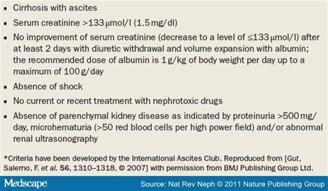 Management of Hepatorenal Syndrome in Patients With Cirrhosis